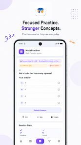 Mathsversity app maths practice screen screenshot